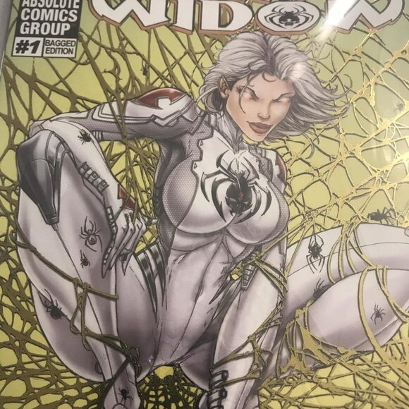 2018 Absolute Comics White Widow #1 Gold Foil Homage Edition Variant CGC 9.8 - Picture 2 of 6
